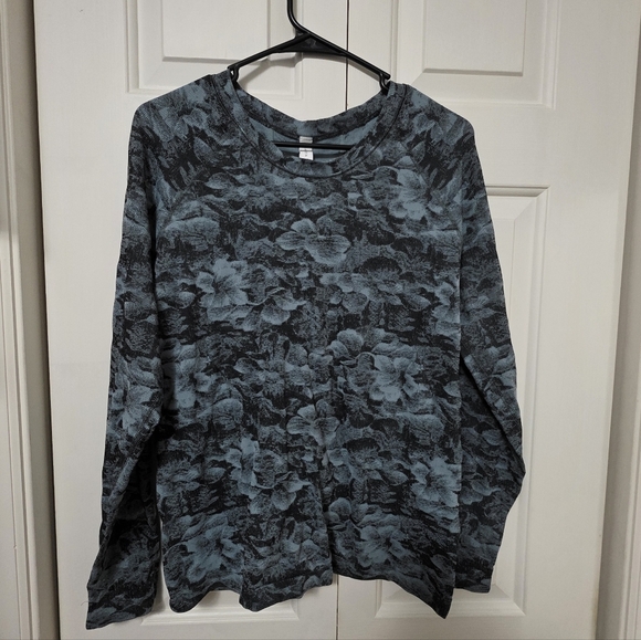 Athleta Momentum Womens Floral Long Sleeve Top Size XL - Picture 1 of 7